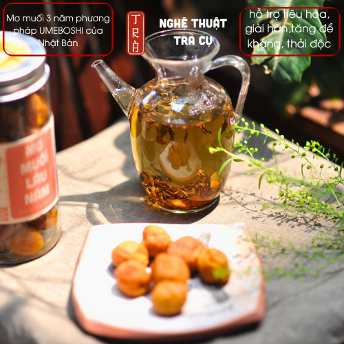 Mơ muối tía tô 3 năm phương pháp Umeboshi - Nhật Bản đóng hủ thủy tinh 250gr