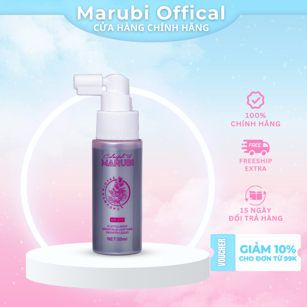 Bình xịt thảo dược kích thích mọc tóc Marubi colourful 50ml