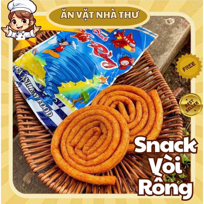 Snack vòi rồng Ba Anh Em Food (gói 30g) | Shopee Việt Nam
