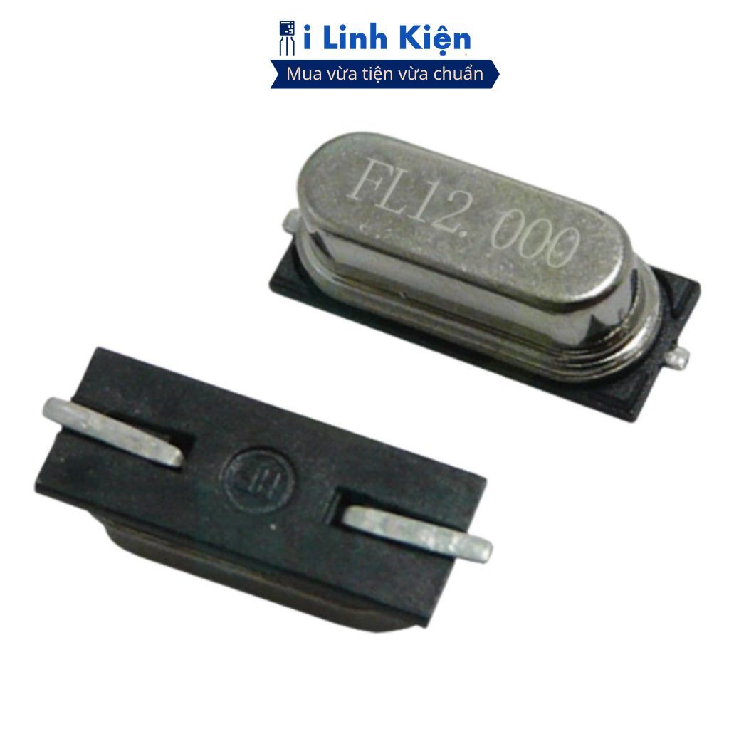 Thạch anh chân dán 4Mhz 6Mhz 8Mhz 12Mhz 16Mhz 20Mhz 24Mhz 49SMD chính hãng ilinhkien.