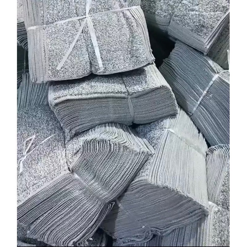 Sét 40 Khăn lau Bếp 2 Mặt Màu Xám Siêu Thấm Hút, Mềm Mịn, Đa Năng Hàng Chuẩn