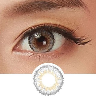 SIHY - Kính áp tròng, Lens [CẬN] Glam Gray màu xám có vân, độ cận 0 độ đến 8 độ cao cấp