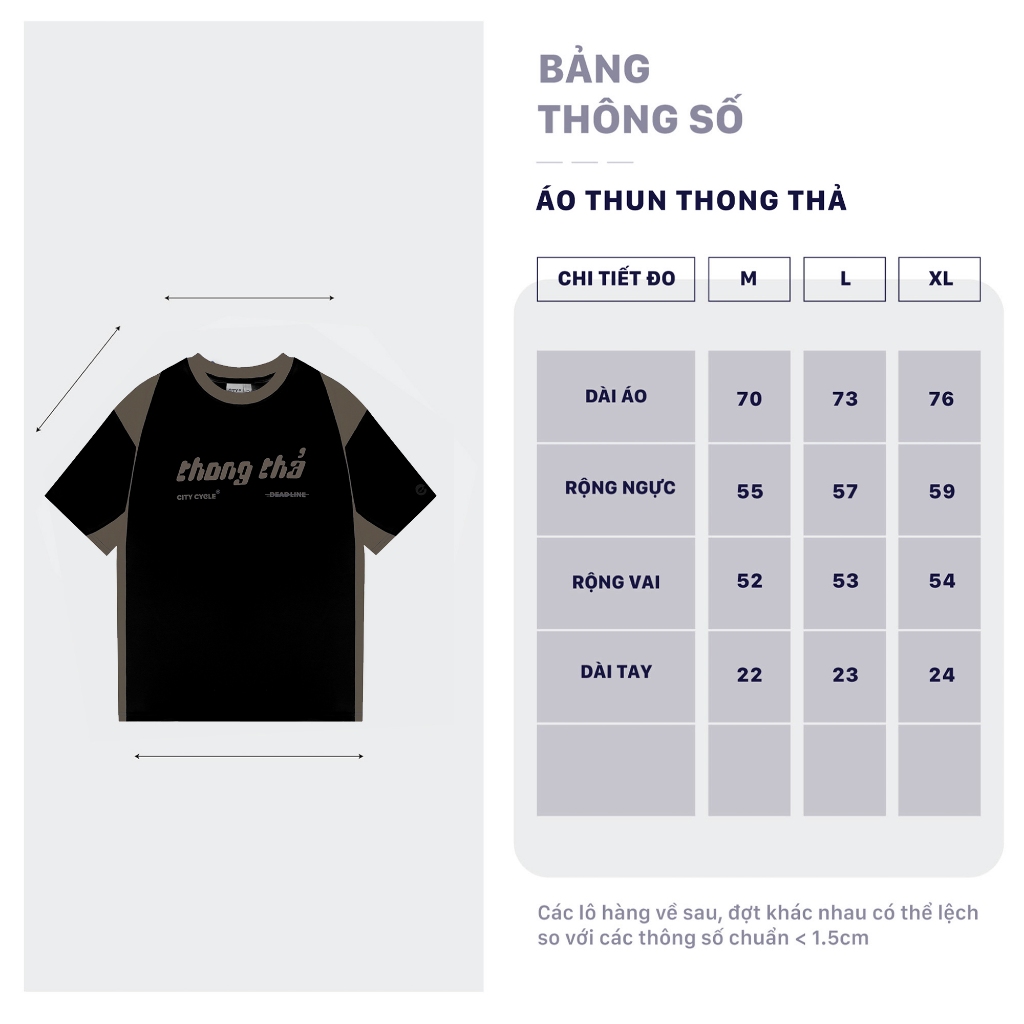 Áo Thun Local Brand Thong Thả City Cycle cotton oversize nam nữ form rộng