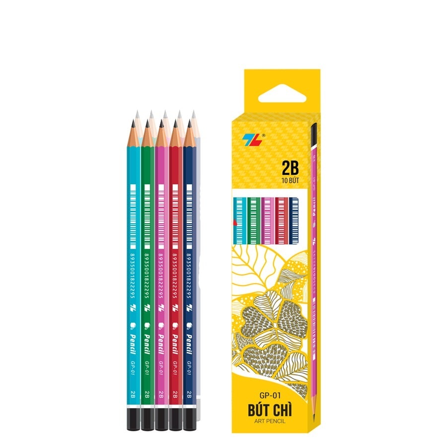 Hộp 10 bút chì Thiên Long loại đẹp_giá sỉ, mã 2B [Mã mới]