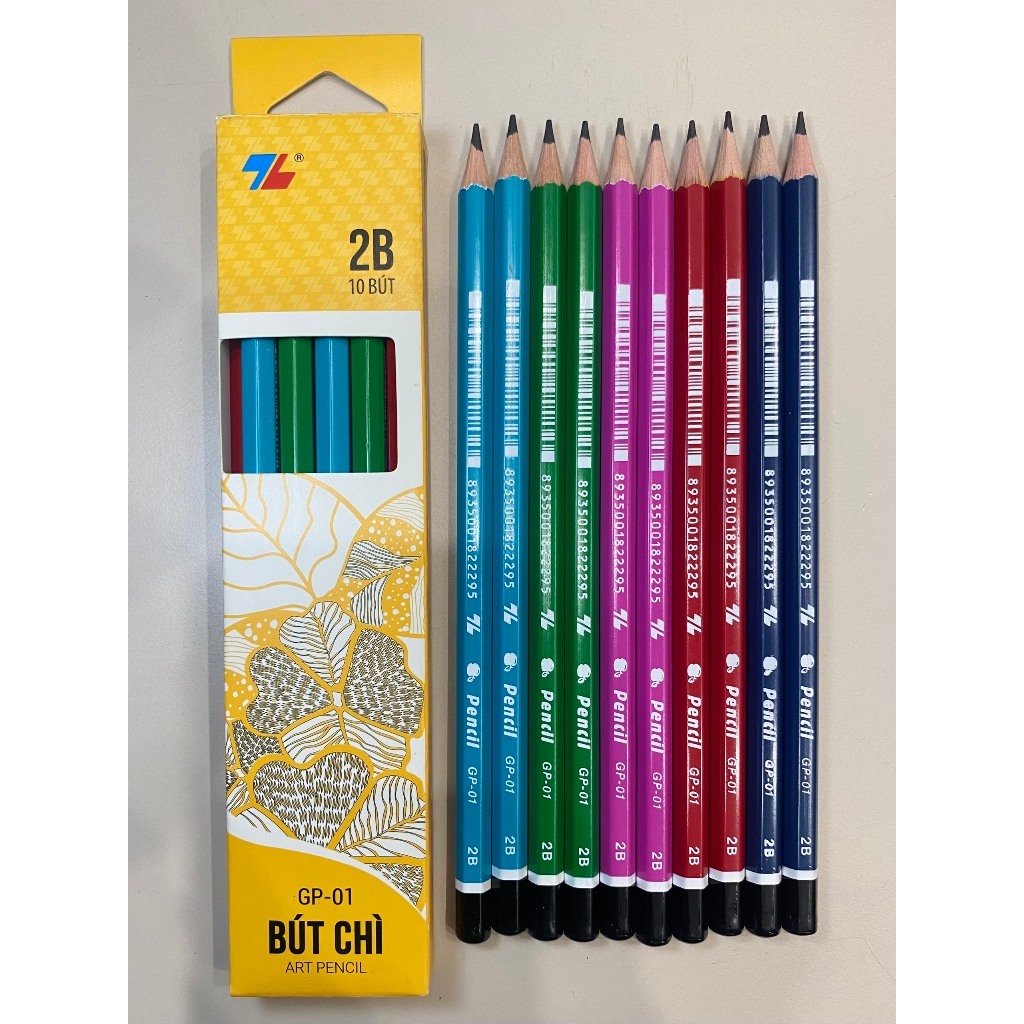 Hộp 10 bút chì Thiên Long loại đẹp_giá sỉ, mã 2B [Mã mới]