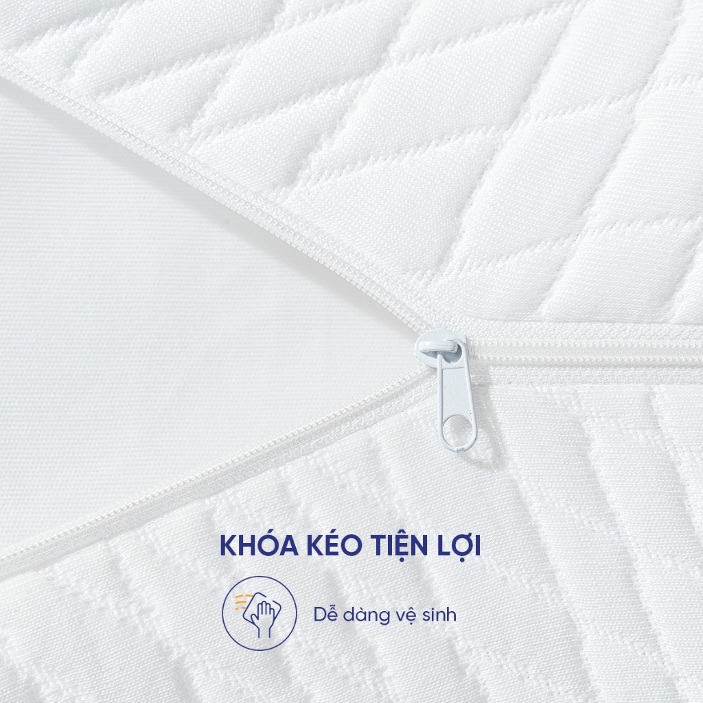 Gối Foam Goodnight Nori 1.0 30x60 cm lượn sóng nâng đỡ cổ vai gáy | BigBuy360 - bigbuy360.vn