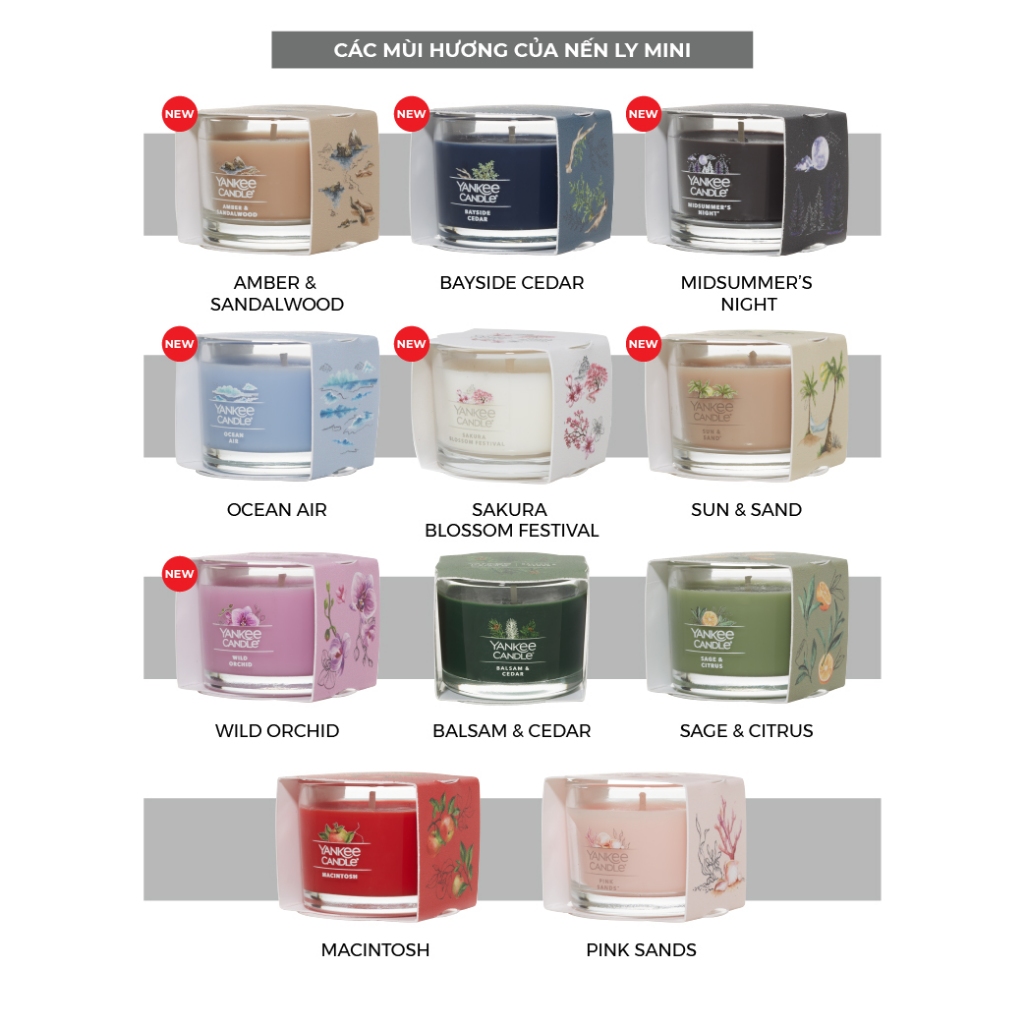 Ảnh Nến ly mini Yankee Candle - nhiều mùi tùy chọn - trọng lượng 37g 3