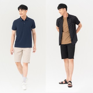Quần Short Kaki Nam MENTORIS, Mềm Mại Cao Cấp, Cạp Khóa Kéo Kèm Đai, Trẻ Trung, Năng Động MKS201R