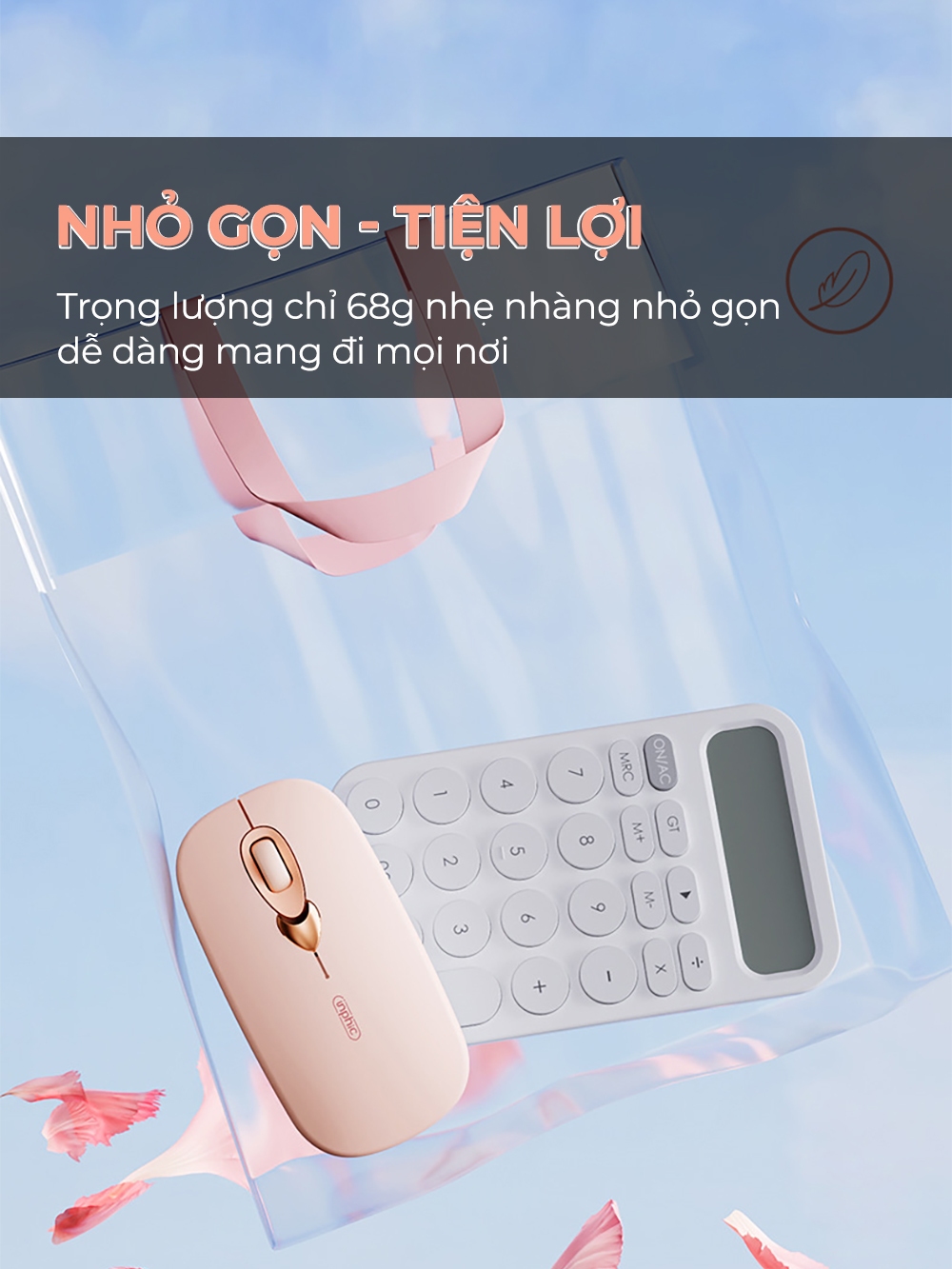 Chuột bluetooth không dây SIDOTECH Q8 hồng cute silent chống ồn pin sạc BT5.1 có chỉnh DPI cho laptop ipad táo macbook - ảnh 7
