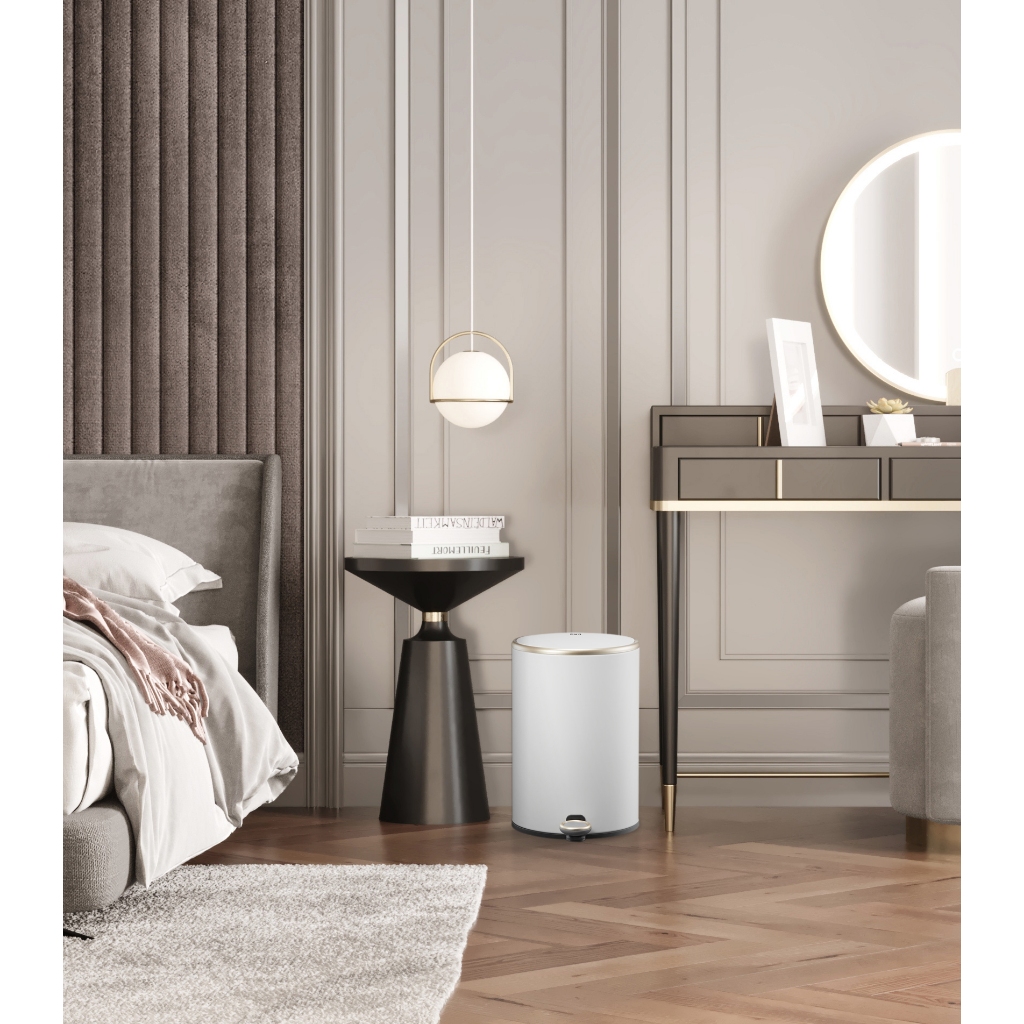[HÀNG NHẬP KHẨU] Thùng rác inox Hiro Cosmo nhiều dung tích 6L, 9L, 12L - CHÍNH HÃNG INOCHI