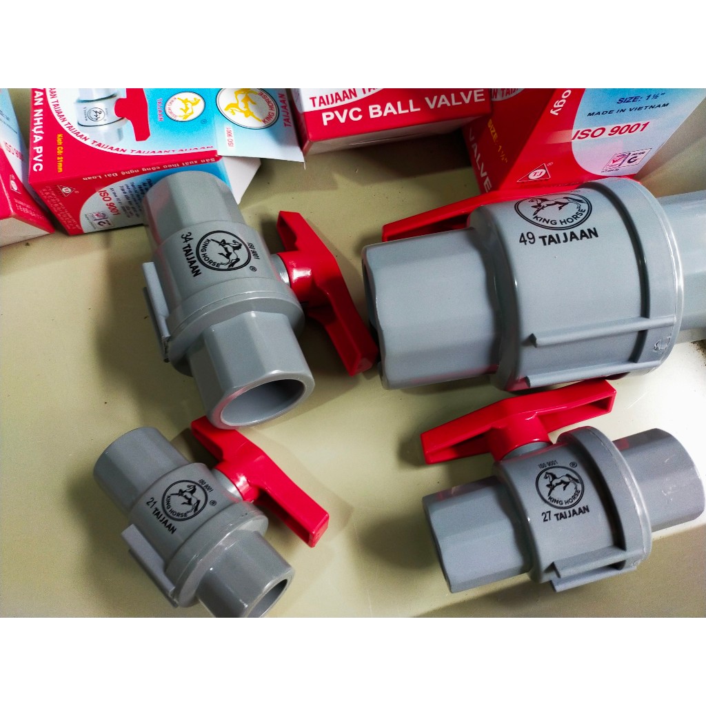 Van Taijaan Đỏ CHÍNH HÃNG, Van Khoá PVC, Van Khoá Nhựa PVC, Van 21, Van ...