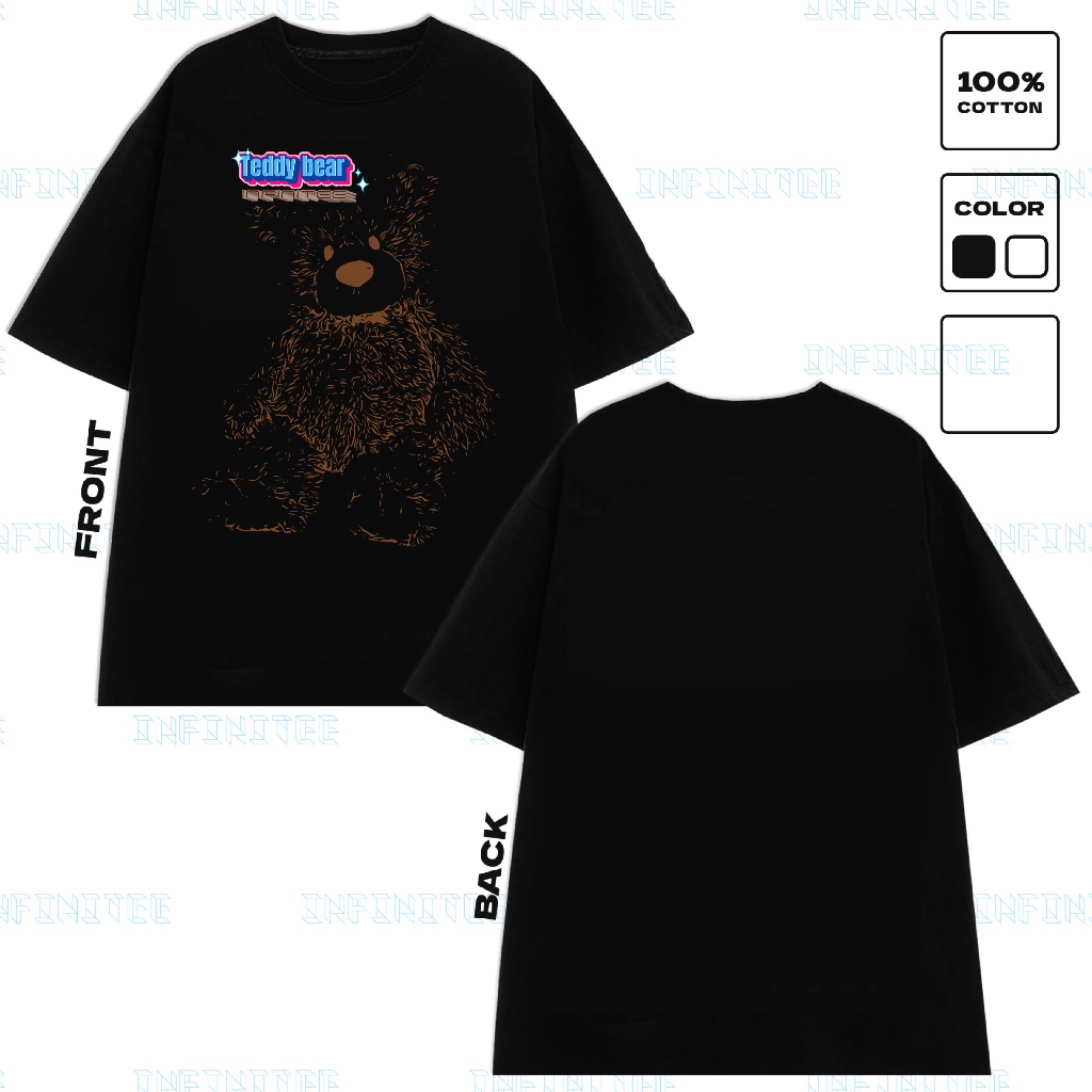 Áo thun INFINITEE Fni24041, Thun 100% Cotton - form rộng Unisex.