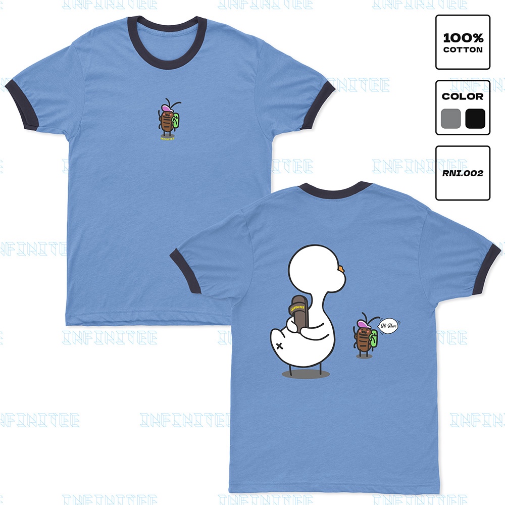 Áo thun INFINITEE Fni24040, Thun 100% Cotton - form rộng Unisex.