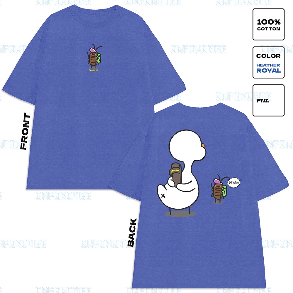 Áo thun INFINITEE Fni24040, Thun 100% Cotton - form rộng Unisex.