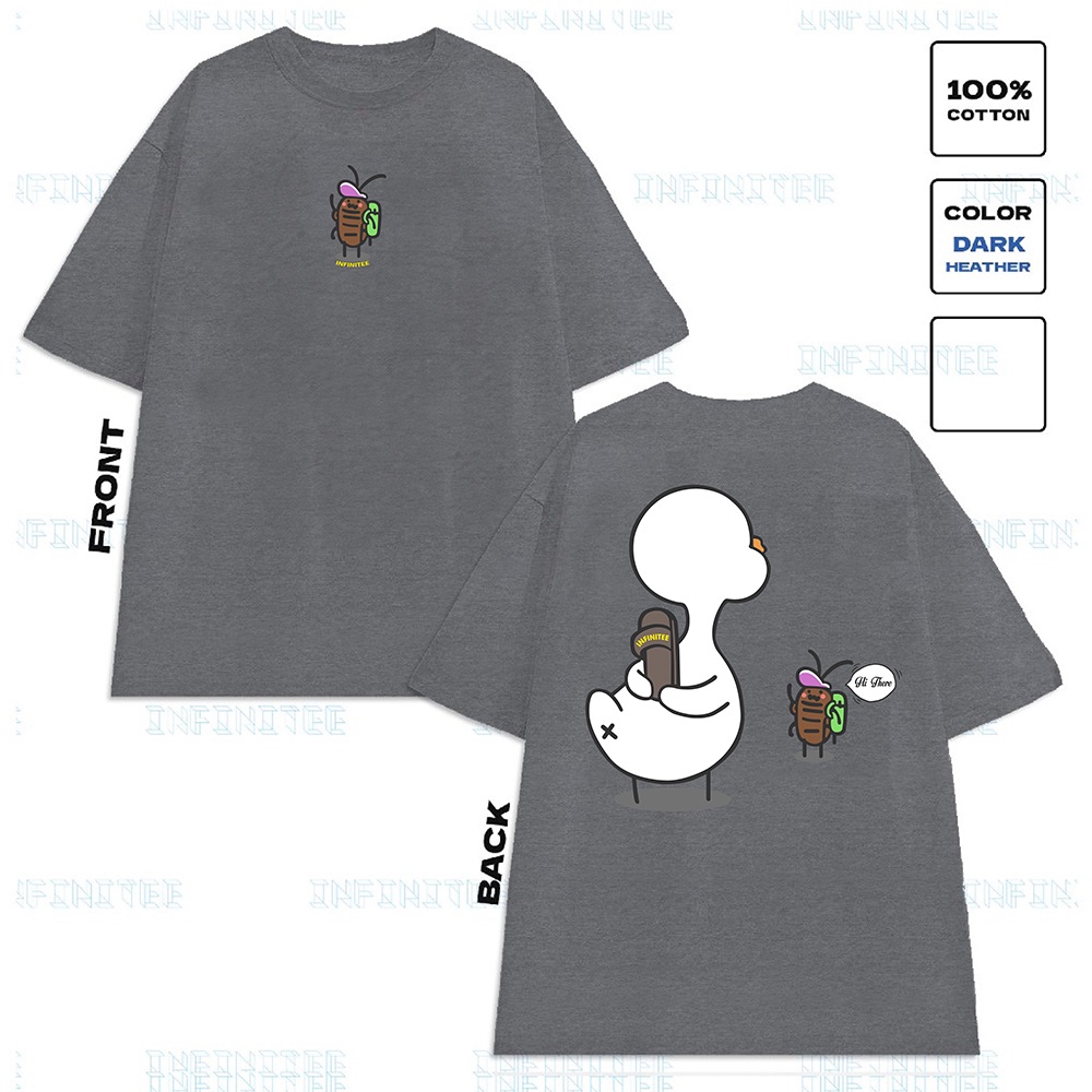Áo thun INFINITEE Fni24040, Thun 100% Cotton - form rộng Unisex.