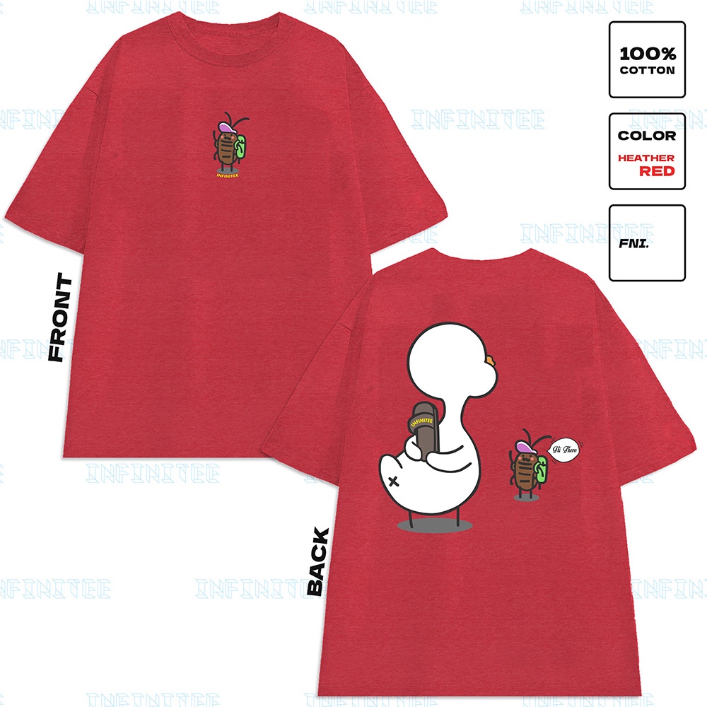 Áo thun INFINITEE Fni24040, Thun 100% Cotton - form rộng Unisex.