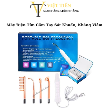 Máy Điện Tím Cầm Tay Sát Khuẩn Mụn I Loại Bỏ Trứng Cá, Cải Thiện Trao Đổi Chất Dùng Trong Spa TMV