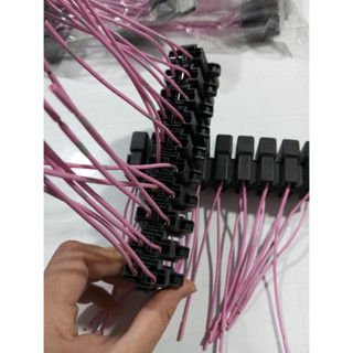 Combo 10 Chân cắm cầu chì thẳng có nắp đậy.