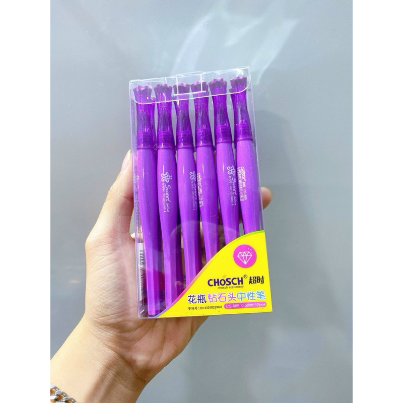Combo 12 bút Kim cương tím đẹp hàng loại 1