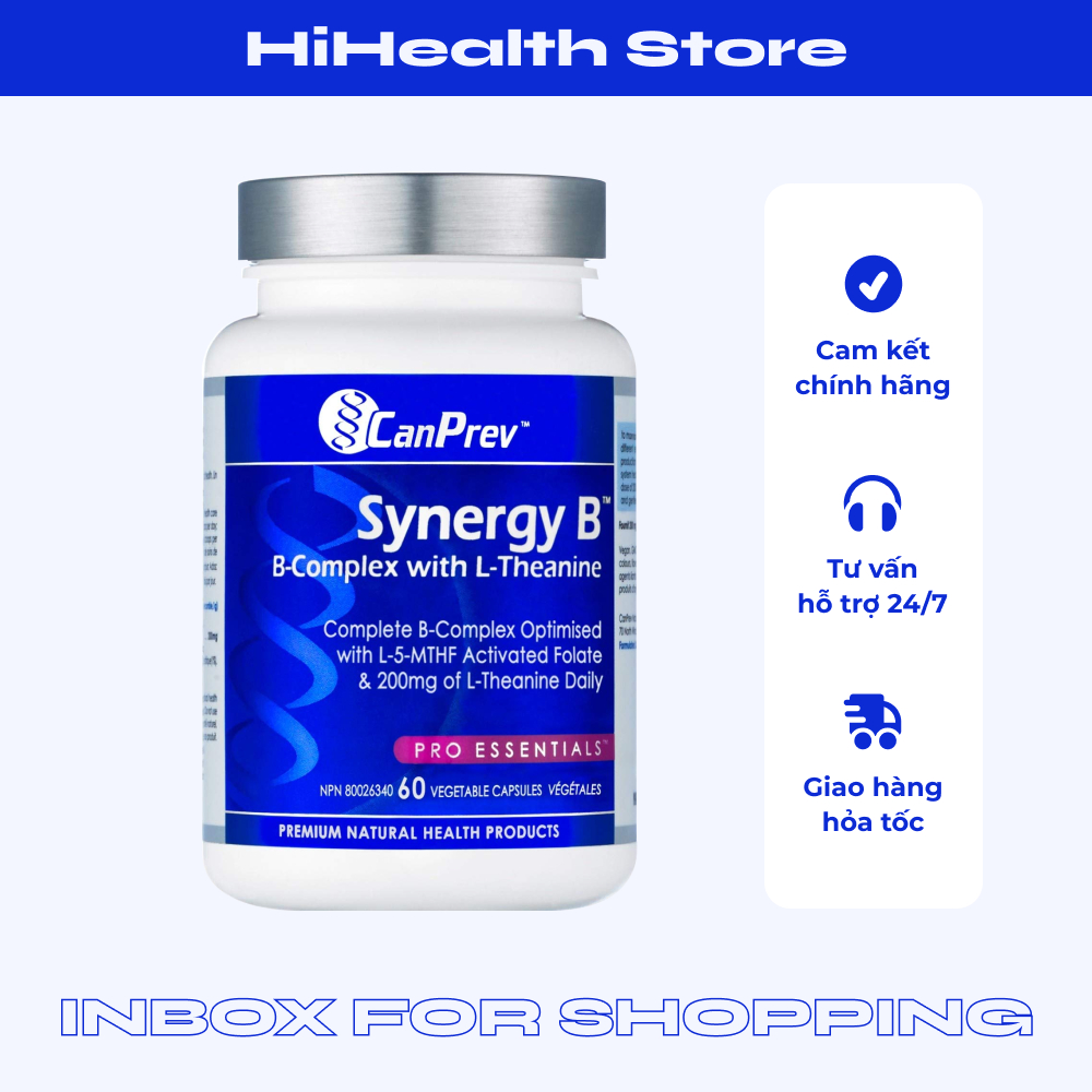 Canprev Synergy B-Complex 60 viên giảm căng thẳng lo âu , giảm stress ...