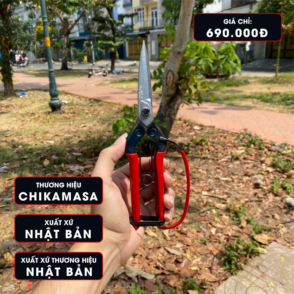 Kéo cắt tỉa cành cao cấp Nhật Bản Chikamasa T-710GDX