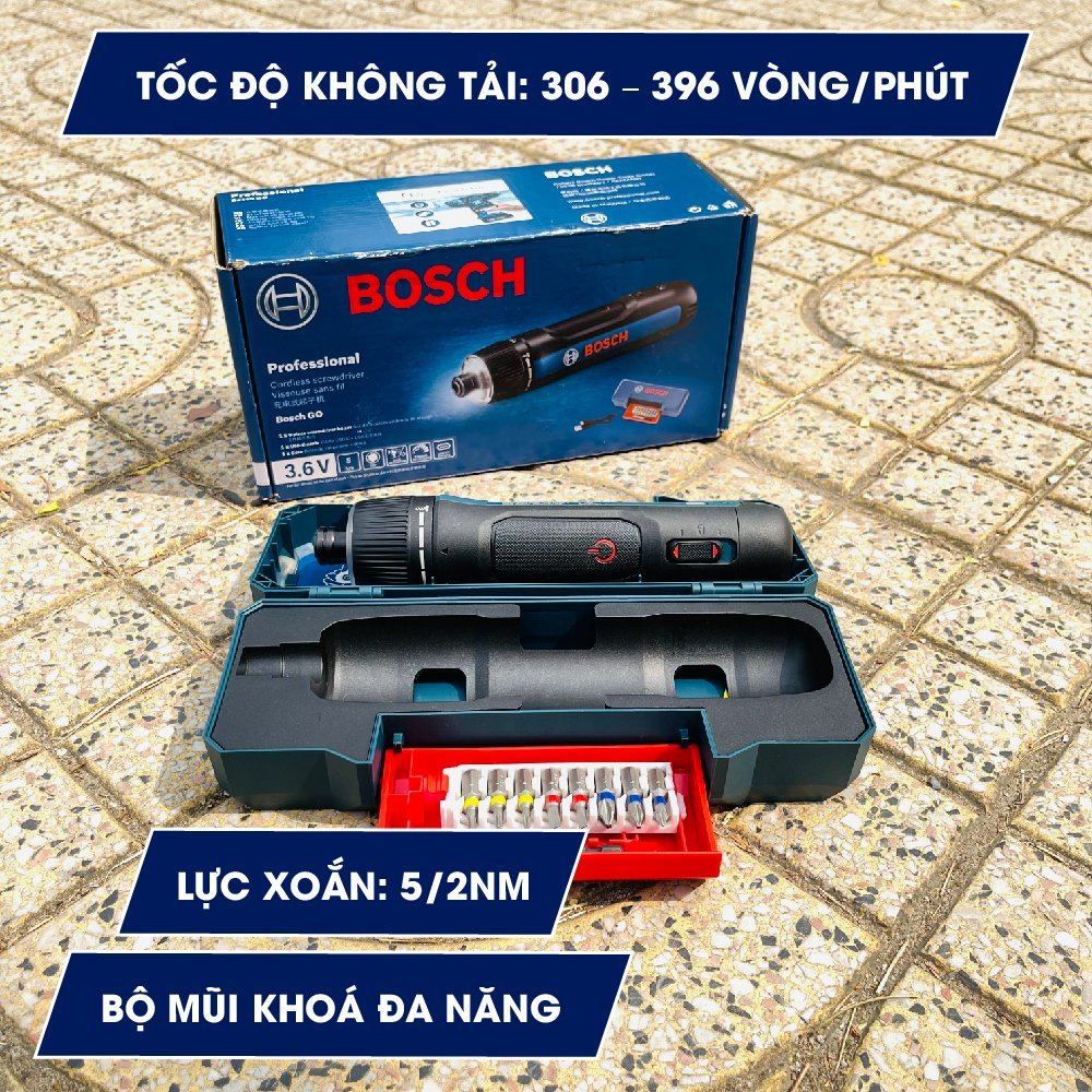 Máy bắn vít dùng pin Bosch Go Gen 3 KIT MỚI