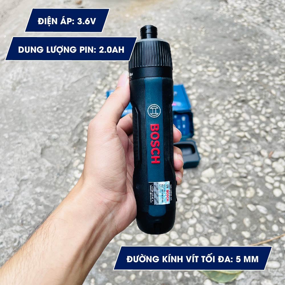 Máy vặn vít dùng pin Bosch Go Gen 3 MỚI (Solo) - Hàng chính hãng