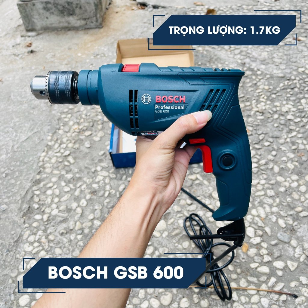 Máy khoan động lực Bosch GSB 600 600W bảo hành 12 tháng - MỚI