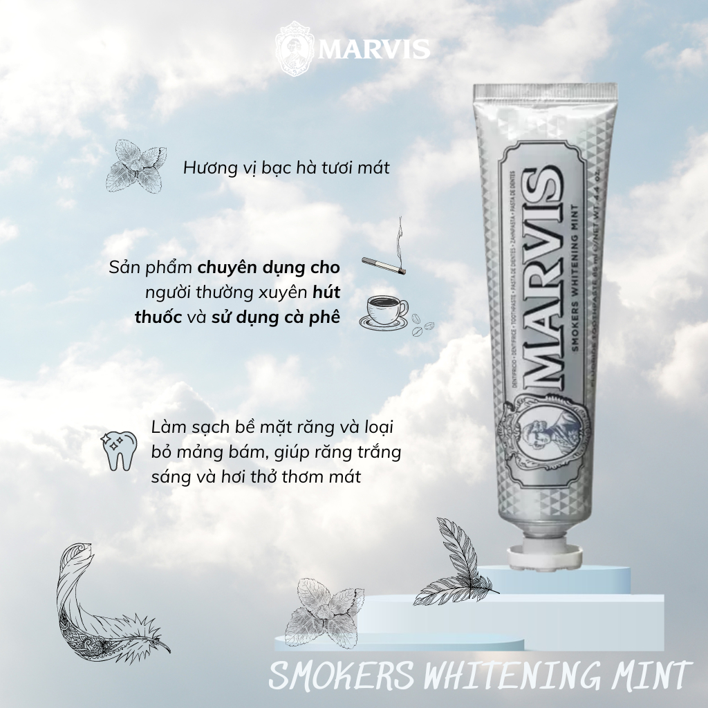 Ảnh Kem Đánh Răng MARVIS Whitening Trắng Răng 85ml - MARVIS 1