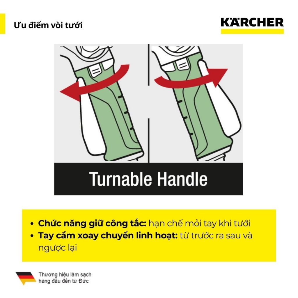 Ảnh Súng tưới cây với 4 mức tưới khác nhau Karcher (2.645-269.0) 3
