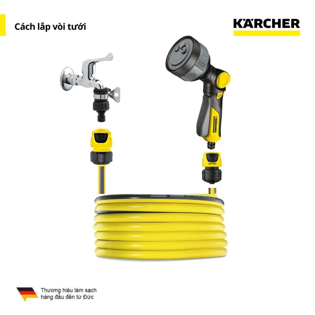 Ảnh Súng tưới cây với 4 mức tưới khác nhau Karcher (2.645-269.0) 4