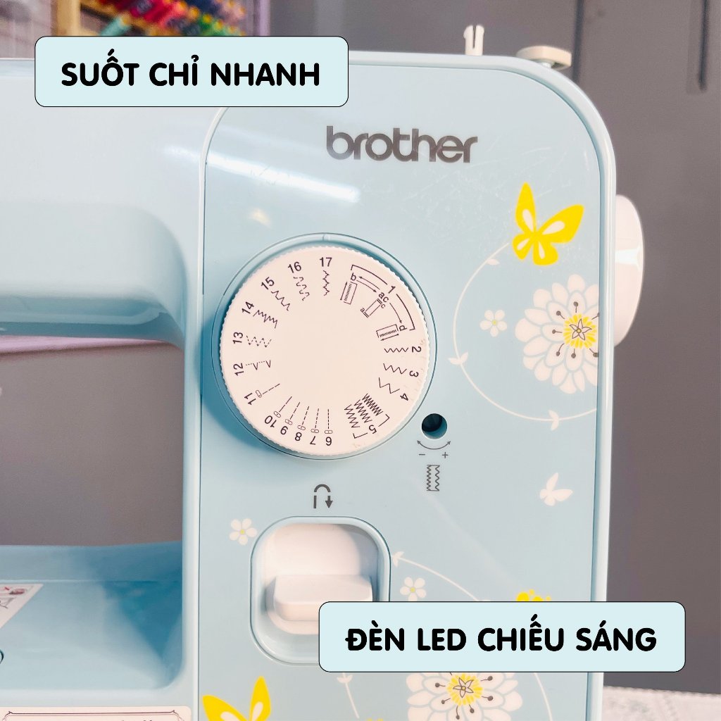 [HỎA TỐC 2H HCM] Máy May Gia Đình Brother JK17B