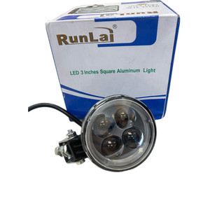 Đôi đèn led Runlai 4 bóng trắng bi điện chung 12v 24v.