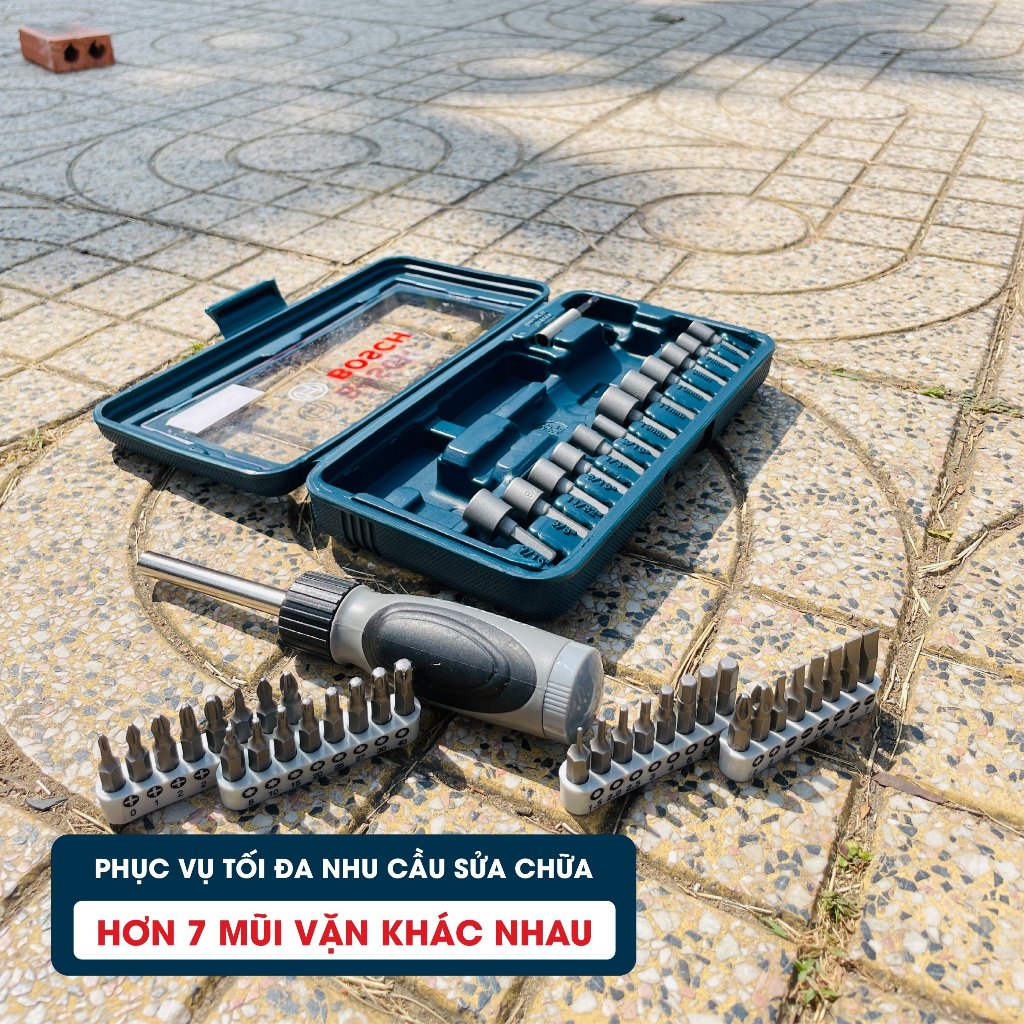 Bộ vặn vít đa năng Bosch 46 chi tiết 2607017399