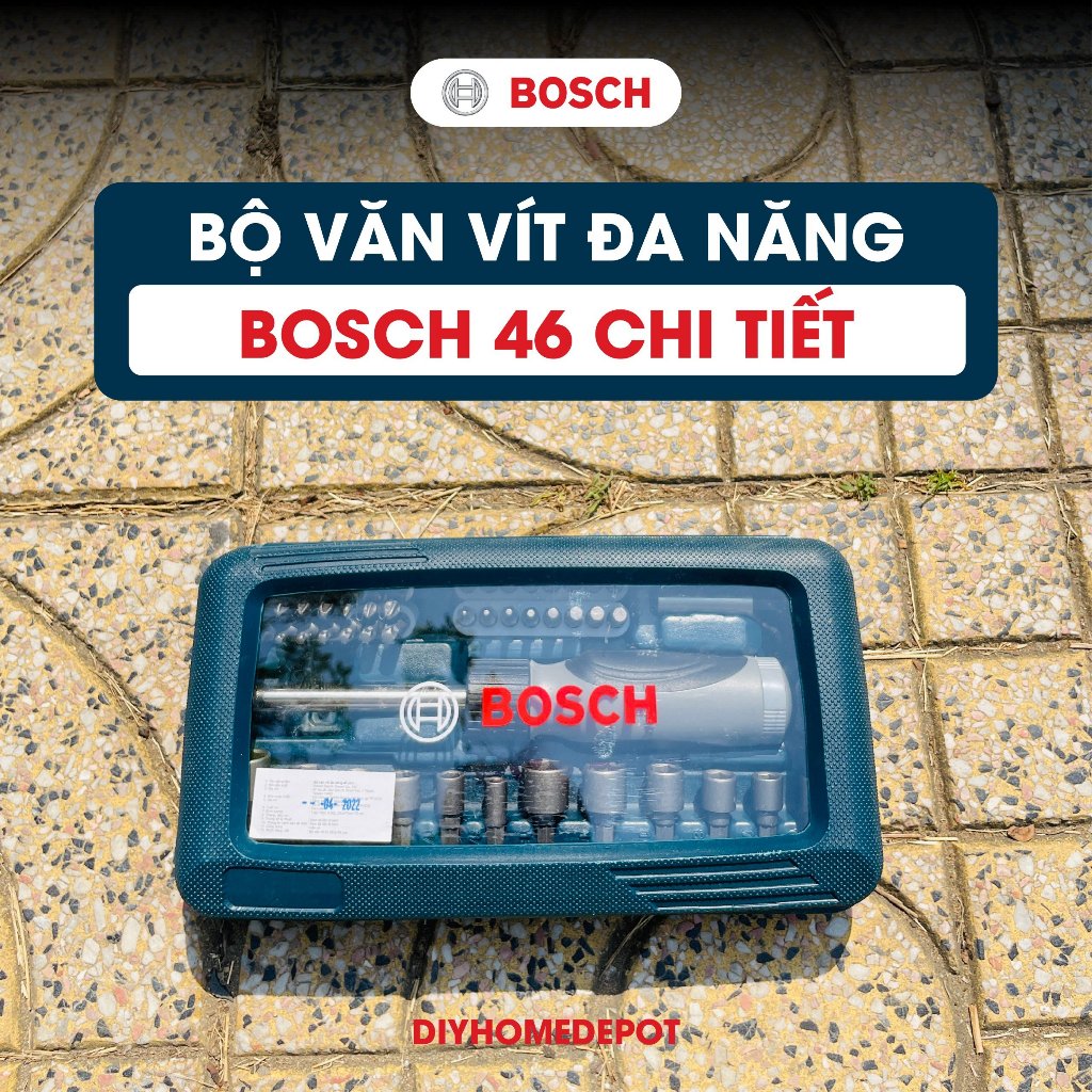 Bộ vặn vít đa năng Bosch 46 chi tiết 2607017399