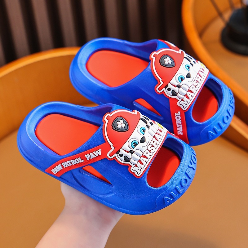 Dép bánh mì Quai ngang Hình Chó Cứu Hộ Cho Bé Từ 2 đến 9 Tuổi Đế Mềm Chống Trơn Trượt