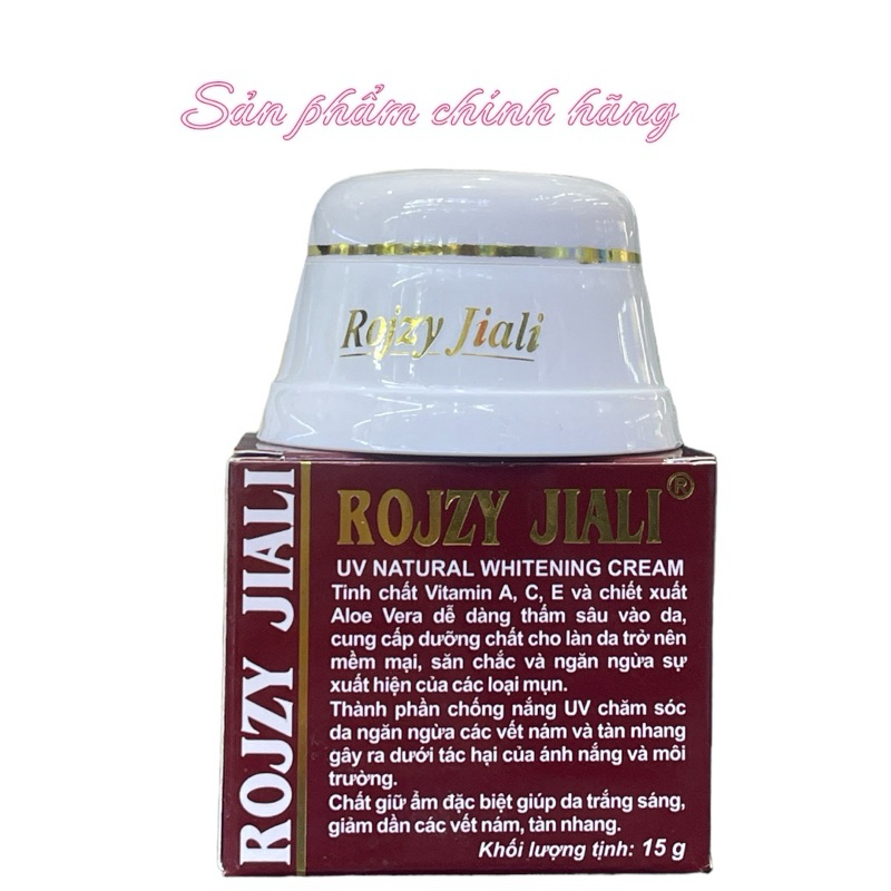 Bán Combo 2 Hộp Kem Trắng Da Rojzy Jiali Hộp 15g Chính Hãng