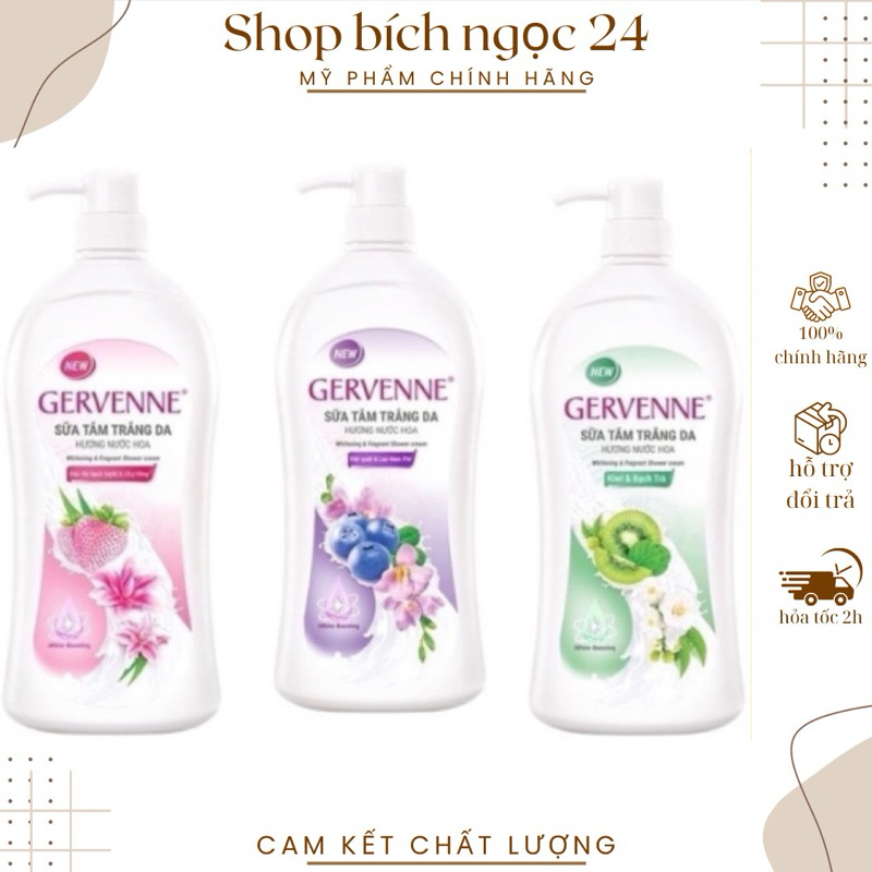 Sữa Tắm Hương Nước Hoa Gervenne 900g