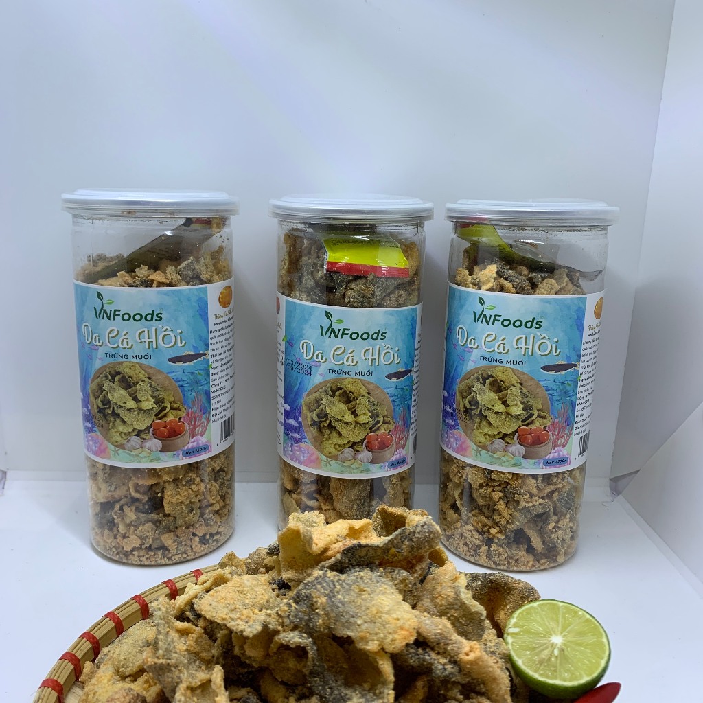 Da Cá Hồi Trứng Muối Hũ 250Gr Đẫm Trứng Muối Phù Hợp Cho Mọi Lứa Tuổi VNFoods