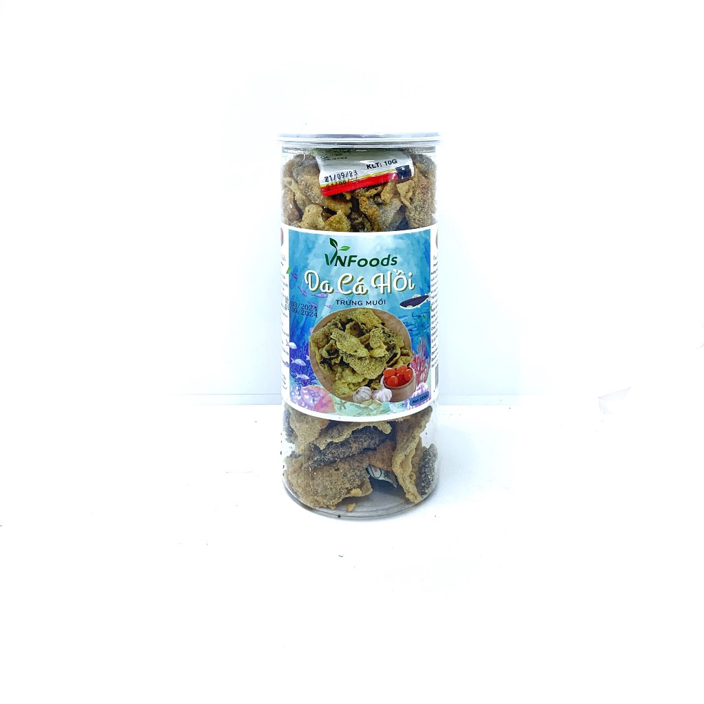 Da Cá Hồi Trứng Muối Hũ 250Gr Đẫm Trứng Muối Phù Hợp Cho Mọi Lứa Tuổi VNFoods