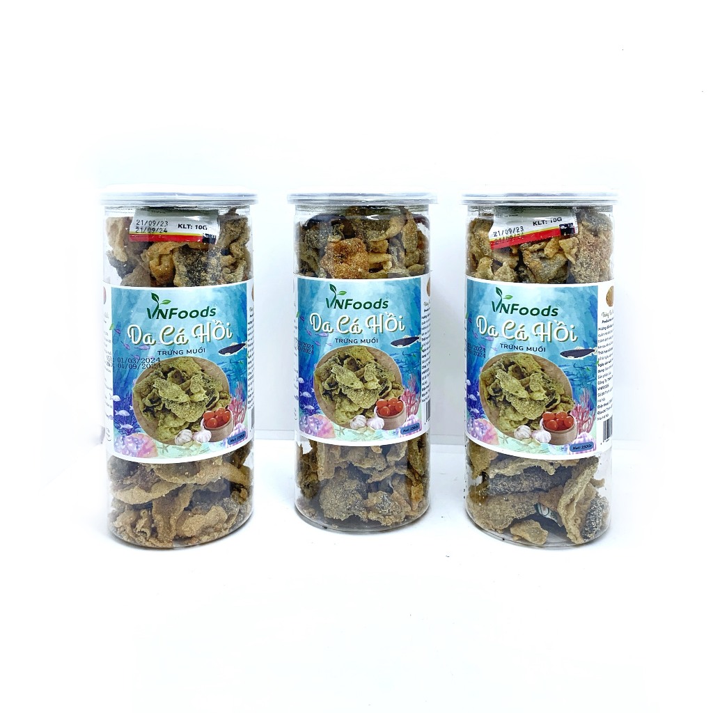 Da Cá Hồi Trứng Muối Hũ 250Gr Đẫm Trứng Muối Phù Hợp Cho Mọi Lứa Tuổi VNFoods