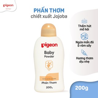 Phấn thơm em bé Pigeon dịu nhẹ lành tính cho trẻ sơ sinh chính hãng 100g/200g/450g