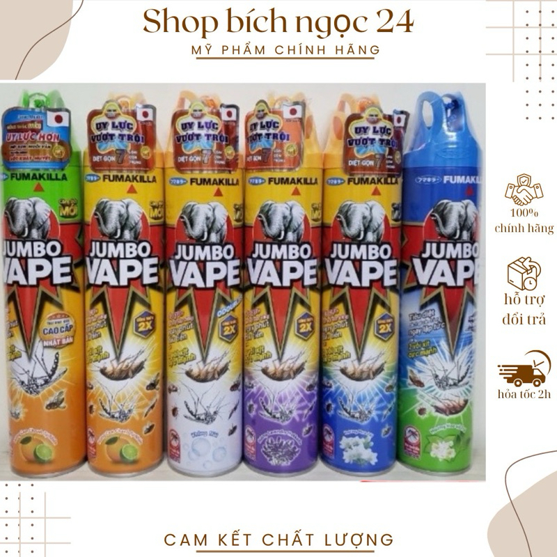 Xịt Muỗi & Côn Trùng JUMBO VAPE 600ml