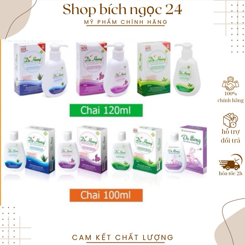 Dung dịch vệ sinh phụ nữ Dạ Hương 100ml/120ml