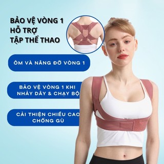 Đai chống gù lưng, đai lưng chống gù định hình cột sống hỗ trợ tập luyện thể thao thời trang