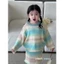 CANDIMIMI Set Áo Dài Tay Và Chân Váy Kẻ Xuân Hè Dễ Thương Cho Bé Gái - Phong Cách Hàn Quốc