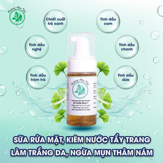 [Chính Hãng] Sữa rửa mặt tràm trà thiên nhiên Hương Mộc Sắc sạch sâu ngăn dầu mụn cho nam và nữ