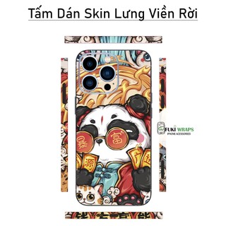Tấm dán Skin Mặt Sau Mèo Thần Tài MS032 FULL VIỀN 15promax , 14promax , 13promax , 12promax , 11promax - FukiShop