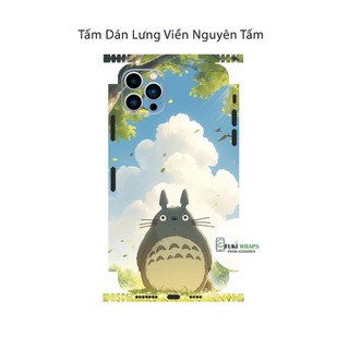 Tấm dán Skin Mặt Sau Totoro MS01 FULL VIỀN 15promax , 14promax , 13promax , 12promax , 11promax - FukiShop
