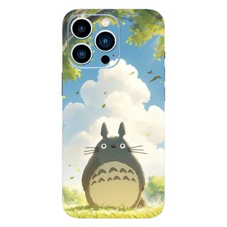 Tấm dán Skin Mặt Sau Totoro MS01 FULL VIỀN 15promax , 14promax , 13promax , 12promax , 11promax - FukiShop